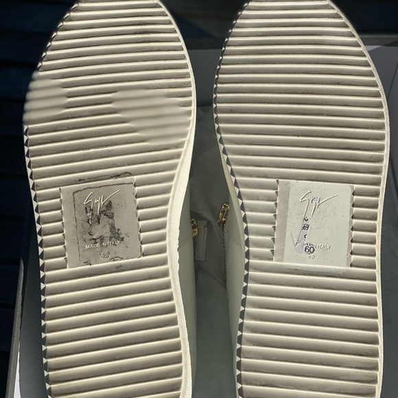 Giuseppe - London double zip leather low top white - Picture 8 of 11